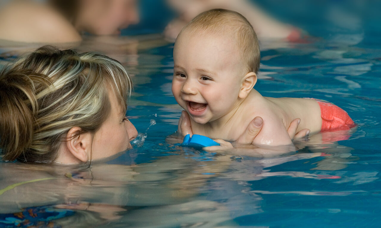 Parent baby swim